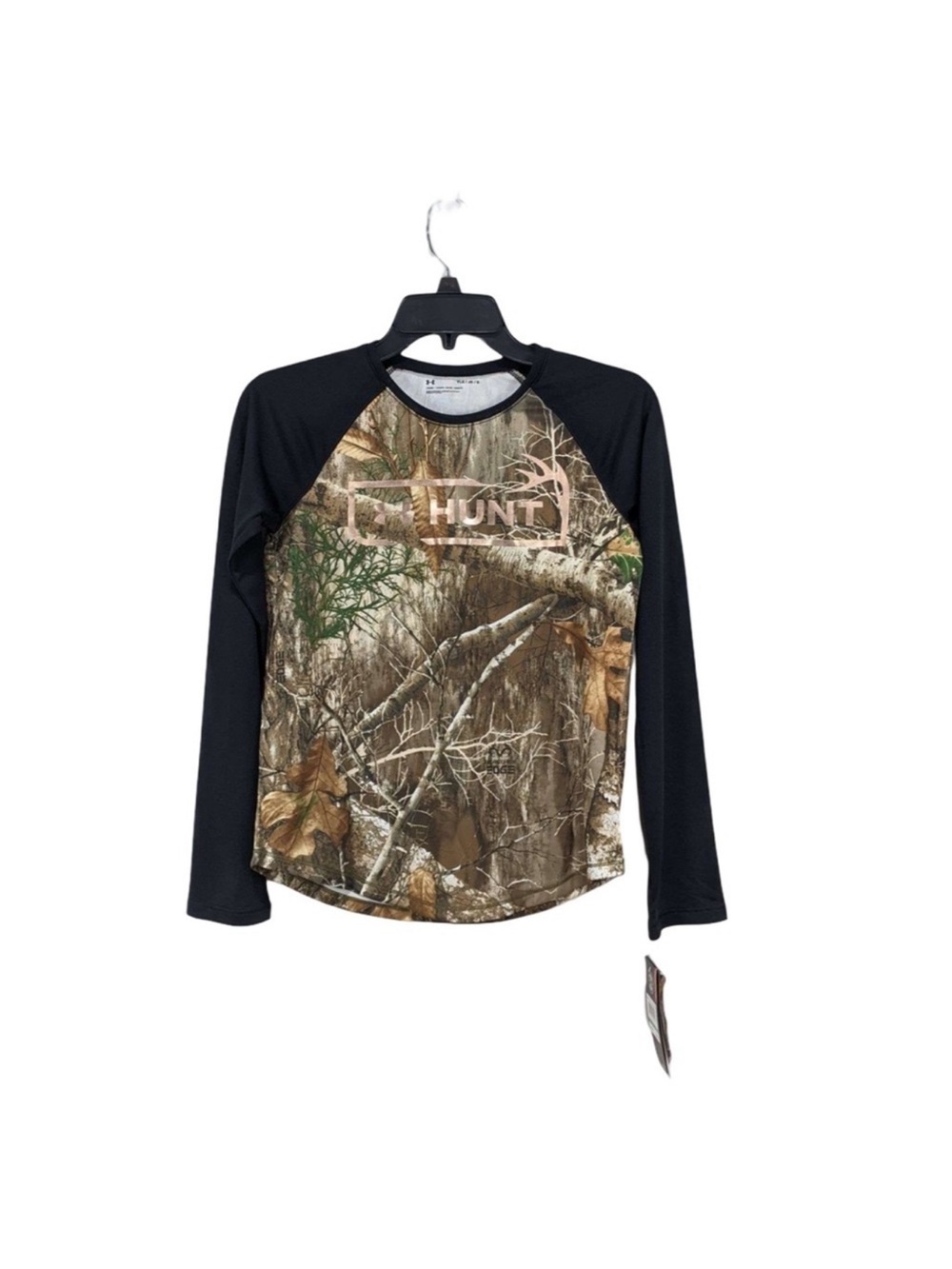 Under Armour Foil Logo Shirt in Realtree Edge Camouflage Pattern NWT Size YXL